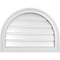 Ekena Millwork Round Top Surface Mount PVC Gable Vent: Functional, w/ 2"W x 1-1/2"P Brickmould Frame, 24"W x 18"H GVPRT24X1802SF - alternate 1